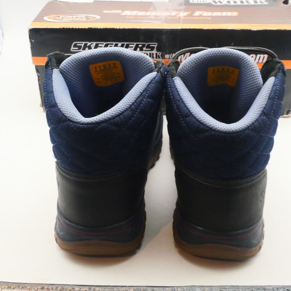 NEW Skechers Mccoll Composite Toe Safety Boots Women's 8 Navy Black Waterproof - Picture 4 of 11